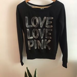 PINK VS Black Sweatshirt